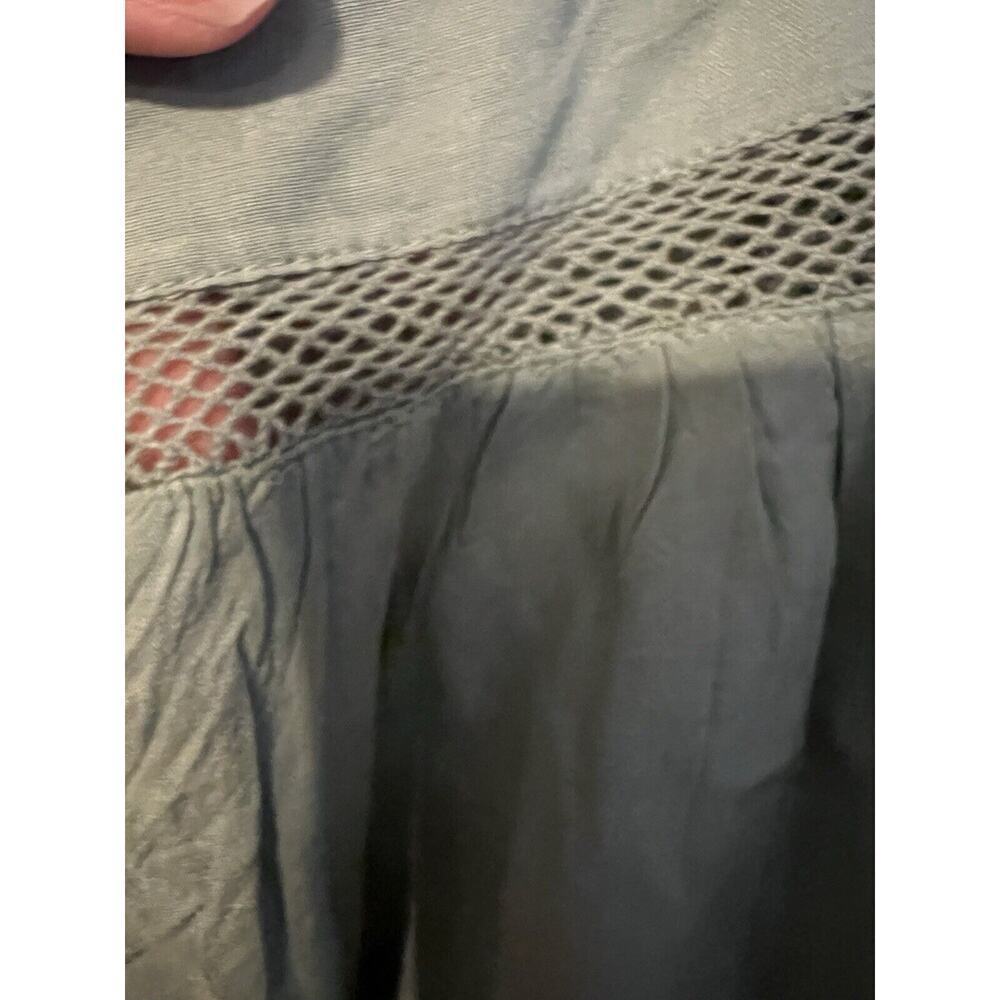 Urban Outfitters Cami L Green Cropped Strappy Sleeveless Top tank PERFECT - Picture 5 of 6